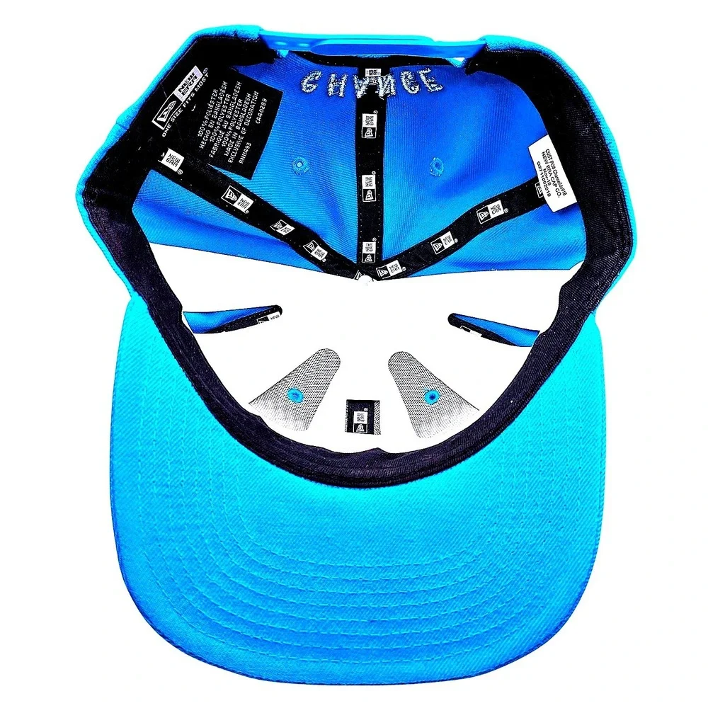 New Era Chance the Rapper 3 Snapback Hat Neon Blue Pink Adjustable Cap Mens OSFM